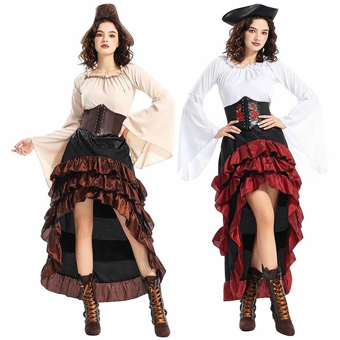 コスプレ 衣装 ハロウィン 衣装 仮装 レディース コスチューム コス 衣装 中世ヨーロッパ 海賊 衣装 女性 海賊 船長 船乗り 帽子 ドレス 2点セット ハロウィンコスプレ 衣装 ハロウィン 仮装 コスプレ衣装 可愛い コスプレ