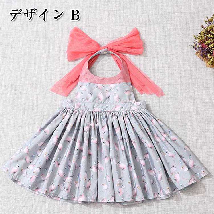 子供ドレス エプロン ワンピース ベビー 赤ちゃん 2Way 女の子 ドレス キッズ プリ...