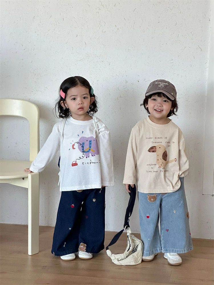 「4色展開」 キッズ インナー 兄妹お揃い 春秋 長袖 子供服 通学 兄弟姉妹 旅行 こ...