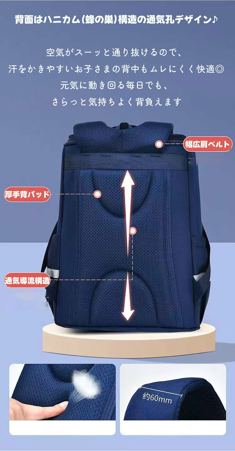 キッズリュック ランドセル代わり グラデーション 小学生 リュックサック 撥水 防...