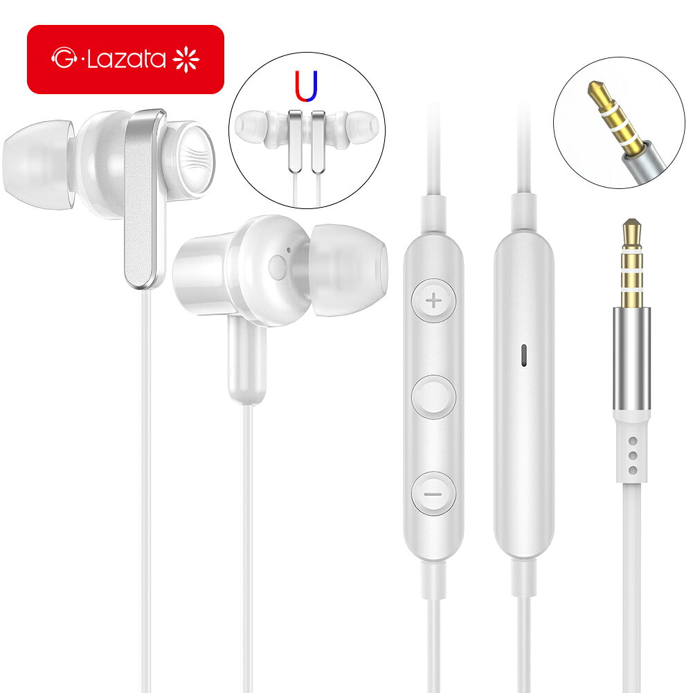 【～9/24 01:59 お買い物マラソン 期間限定P5倍】【新製品100円クーポン】Lazata 3.5mm カナル型 有線イヤホン イヤ…