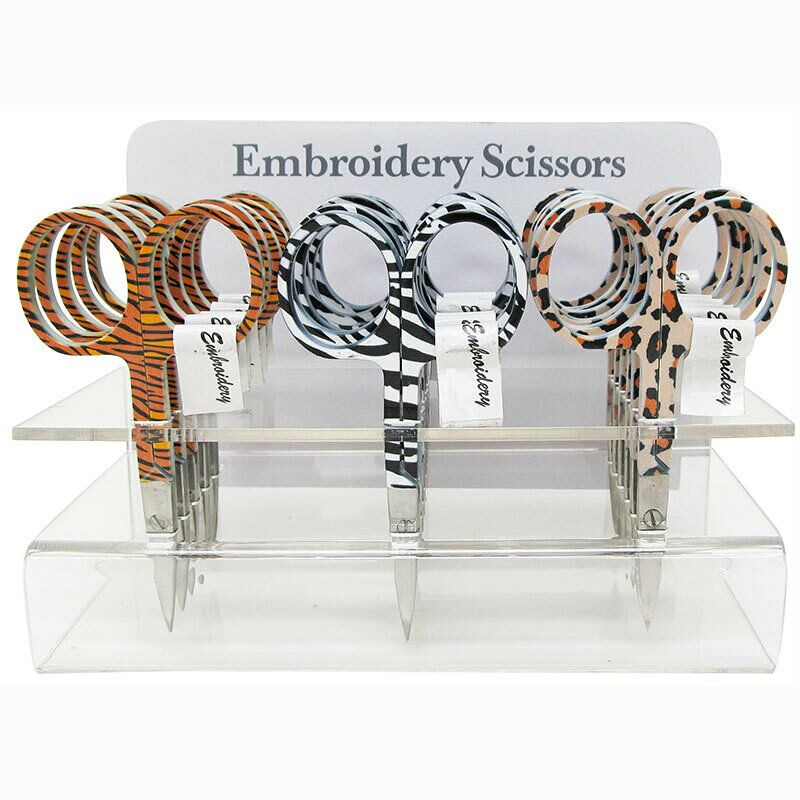 エンブロイダリー　シザー　アニマル柄　レオパードmoda fabrics notions