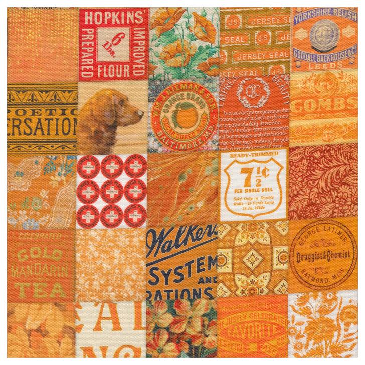 CURATED IN COLOR　PATCHWORK/ ORANGE moda fabrics