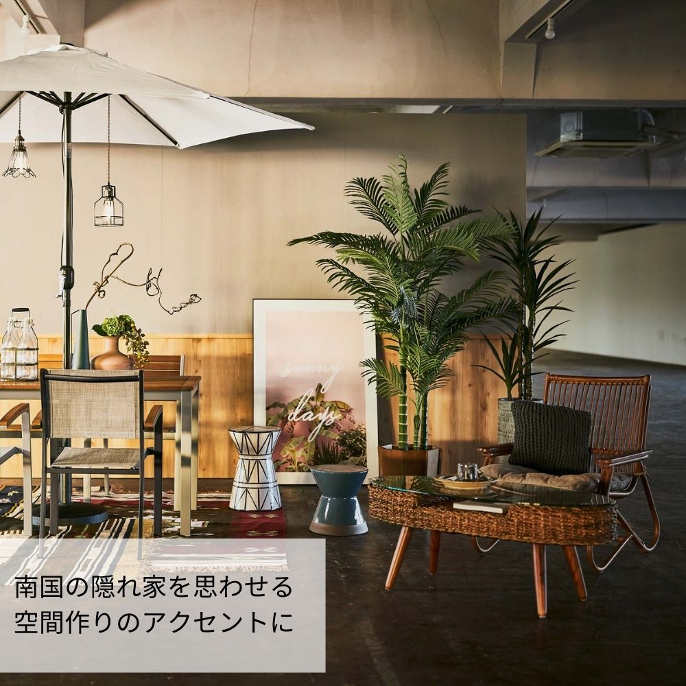 【 メーカー直送品 】 ローテーブル ガラス 楕円 収納付き 高さ40 × 105cm アバカ 天然素材 [2]