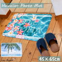 【 Kahiko 】 玄関マット 室内 ふかふか 洗える 滑り止め 45cm×65cm キッチン 玄関 バス ハワイ ハワイアン雑貨 おしゃれ かわいい ラニフ...