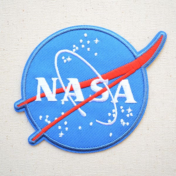 ロゴワッペン NASA ナサ エンブレム NFC-001-IA ワッペン アイロン 通販 アップリケ ブレザー シャツ エンブレム アルファベット イニシャル ミリタリー 入園 名前 キャラクター