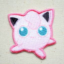ポケモン ポケットモンスター プリン ワッペン アイロン ブランド POS005 大人向け キャラクター アップリケ シャツ ミニサイズ アルファベット イニシャル 入園 名前