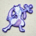 ポケモン ポケットモンスター ミュウツー アイロン ブランド POS015 アップリケ シャツ ミニサイズ アルファベット イニシャル 入園 名前 キャラクター 大人向け