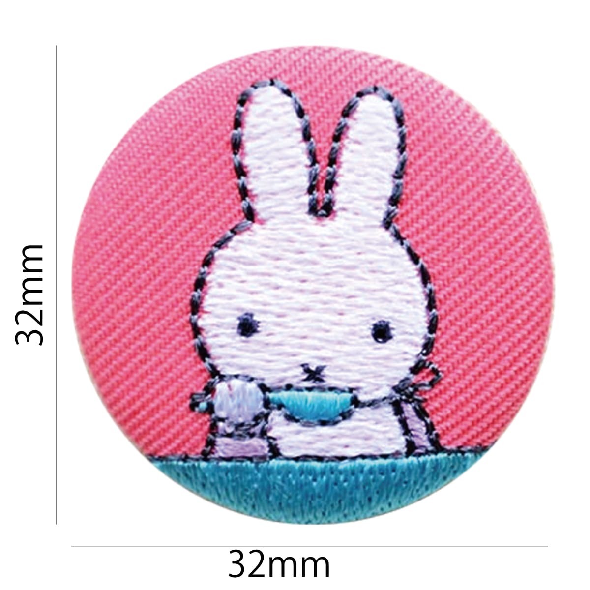 刺繍ブローチ ミッフィー(スプーン) Dick Bruna/ディック ブルーナ D02B1277 ワッペン アイロン ブランド 通販 アップリケ ブレザー バッチ ブローチ キャラクター