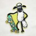 ワッペン ひつじのショーン/Shaum the Sheep (スケートボード) HS500-HS05 ワッペン アイロン ブランド 通販 アップリケ ブレザー ...