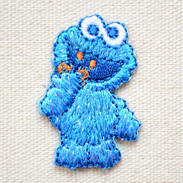 ワッペン セサミストリート クッキーモンスター/Cookie Monster S01I5212 ワッペン アイロン ブランド 通販 アップリケ ブレザー シャツ エンブレム アルファベット イニシャル ミリタリー 入園 名前 キャラクター