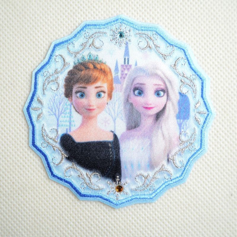 樂天商城 - ワッペン アナと雪の女王2 ブルー ディズニー D01Y2137 アイロン ブランド 通販 アップリケ ブレザー シャツ エンブレム アルファベット イニシャル ミリタリー 入園 名前 キャラクター SSS