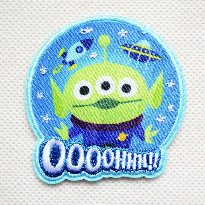シールワッペン トイストーリー(エイリアン) MY6501-MY491 アイロン アップリケ パッチ アルファベット エンブレム 名前 ミリタリー 車 ディズニー ワッペン