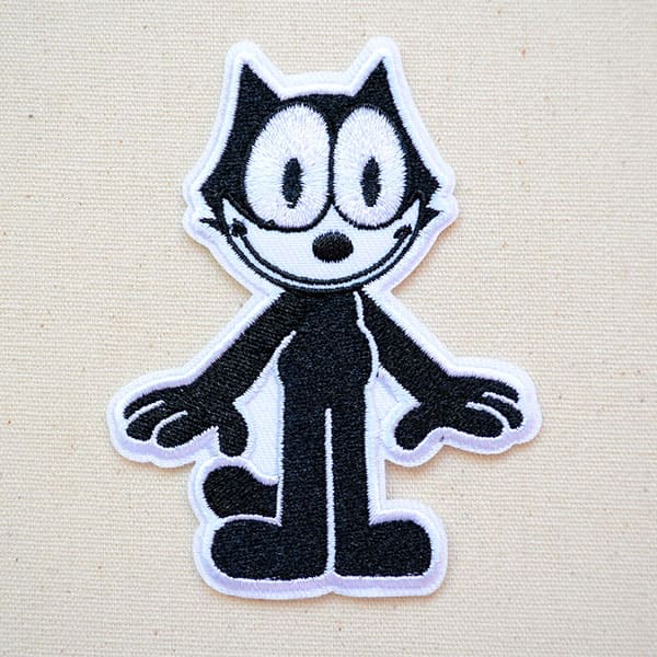 ワッペン フィリックスザキャット Felix The Cat(スタンド) FFC-001-H ワッペン アイロン ブランド 通販 アップリケ ブレザー シャツ エンブレム アルファベット イニシャル ミリタリー 入園 名前 キャラクター