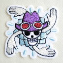 刺繍シール ワンピース ONE PIECE ロビン サガラ ステッカー S03Y3014 キャラクター スーツケース スマホ かっこいい かわいい 車 アウトド...