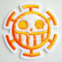 刺繍シール ワンピース ONE PIECE ロー サガラ ステッカー S03Y3019 キャラクター スーツケース スマホ かっこいい かわいい 車 アウトドア...