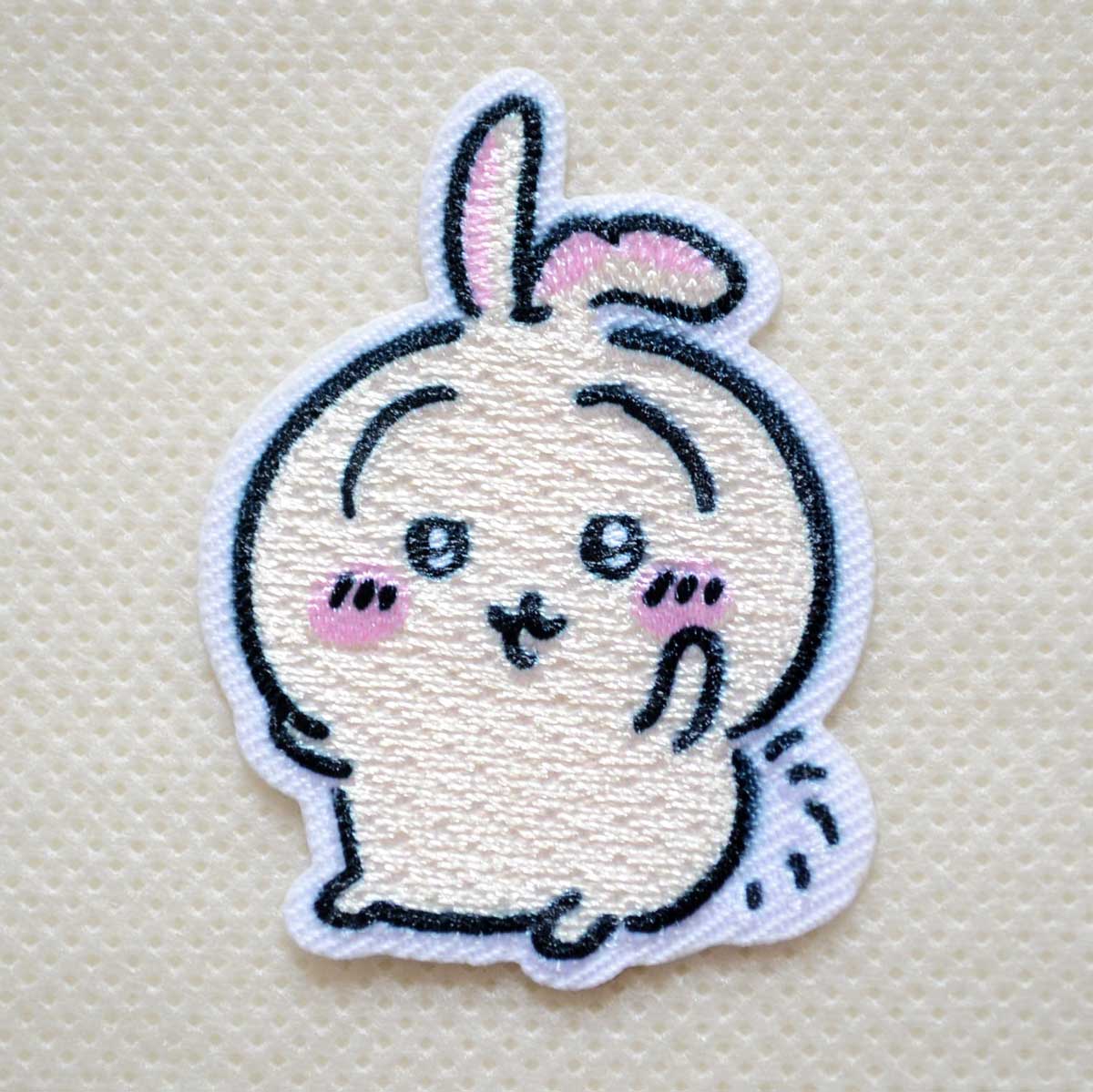 樂天商城 - ちいかわ ワッペン うさぎ 刺繍 アイロン・シール両用タイプ GW-2002 ブランド ロゴ アルファベット 大人向け 入園 名前 キャラクター