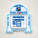 ワッペン スターウォーズ Star Wars R2-D2 STA450-STA06 ワッペン アイロン ブランド 通販 アップリケ ブレザー シャツ エンブレム アルファベット イニシャル ミリタリー 入園 名前 キャラクター