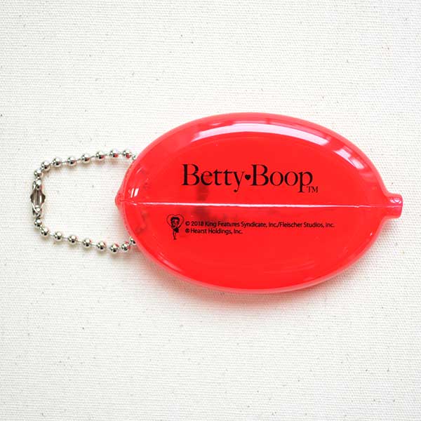 ラバーコインケース ベティブープ Betty Boop(クリアレッド) RCC-BB8 小銭入れ キーホルダー アメリカ アメリカ雑貨 シリコン ブランド