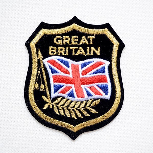 エンブレムワッペン イギリス国旗 GREAT BRITAIN シールド 290 ワッペン アイロン ブランド 通販 アップリケ ブレザー シャツ エンブレム アルファベット イニシャル ミリタリー カンパニー 名前 キャラクター