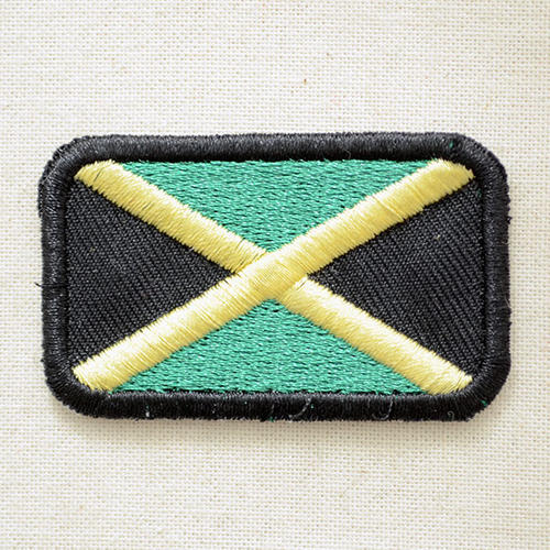 ワッペン ジャマイカ国旗 Jamaica(ミニ) MTW-119 アイロン アップリケ パッチ アルファベット エンブレム 名前 ミリタリー 車 ディズニー ワッペン