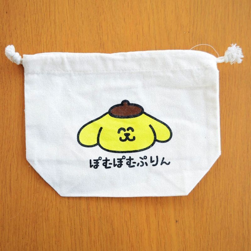 樂天商城 - 巾着袋 ぽむぽむぷりん おえかきさん マチ付き 840536 小物入れ 巾着 アメリカ アメリカ雑貨 ブランド サンリオ