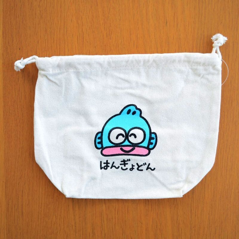 巾着袋 はんぎょどん おえかきさん マチ付き 840567 小物入れ 巾着 アメリカ アメリカ雑貨 ブランド サンリオ