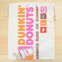 アメリカンロゴ巾着袋(L) ダンキンドーナツ Dunkin' Donuts LJK-L012