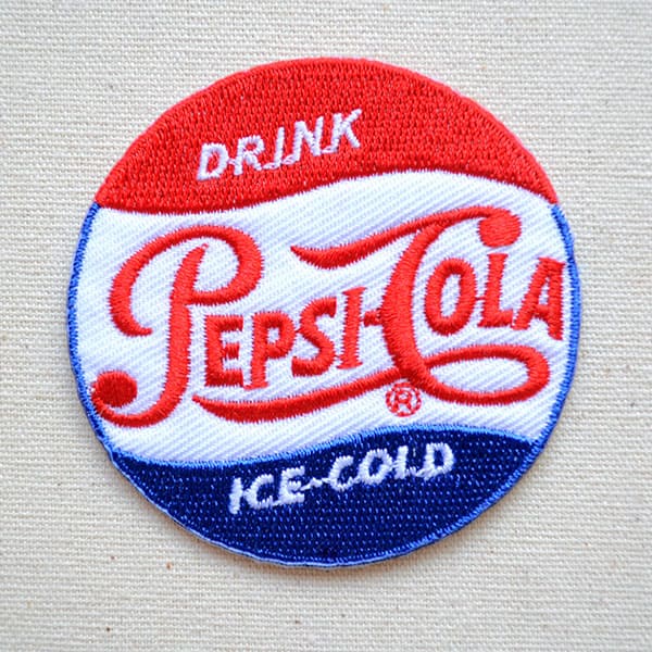 ワッペン ペプシコーラ Pepsi-Cola LEO-001 ワッペン アイロン ブランド 通販 アップリケ ブレザー シャツ エンブレム アルファベット イニシャル ミリタリー カンパニー 名前 キャラクター