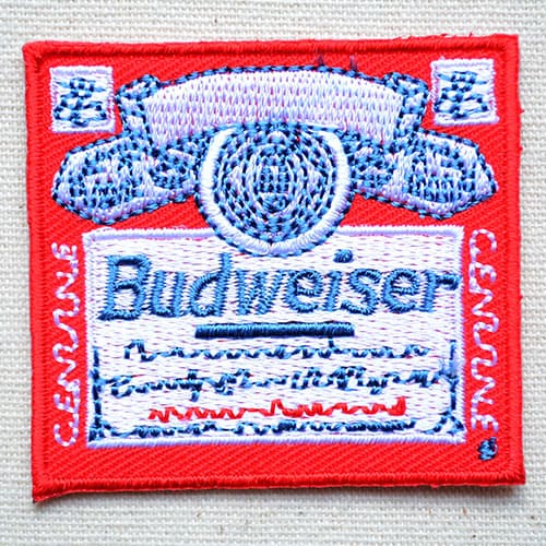 ワッペン バドワイザー Budweiser MW-012 ワッペン アイロン ブランド 通販 アップリケ ブレザー シャツ エンブレム アルファベット イニシャル ミリタリー カンパニー 名前 キャラクター