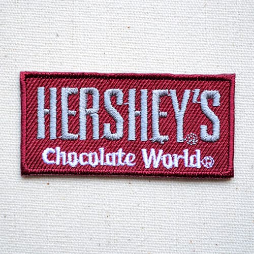 ワッペン HERSHEY'S ハーシーズ チョコ MW-020 ワッペン アイロン ブランド 通販 アップリケ ブレザー シャツ エンブレム アルファベット イニシャル ミリタリー カンパニー 名前 キャラクター