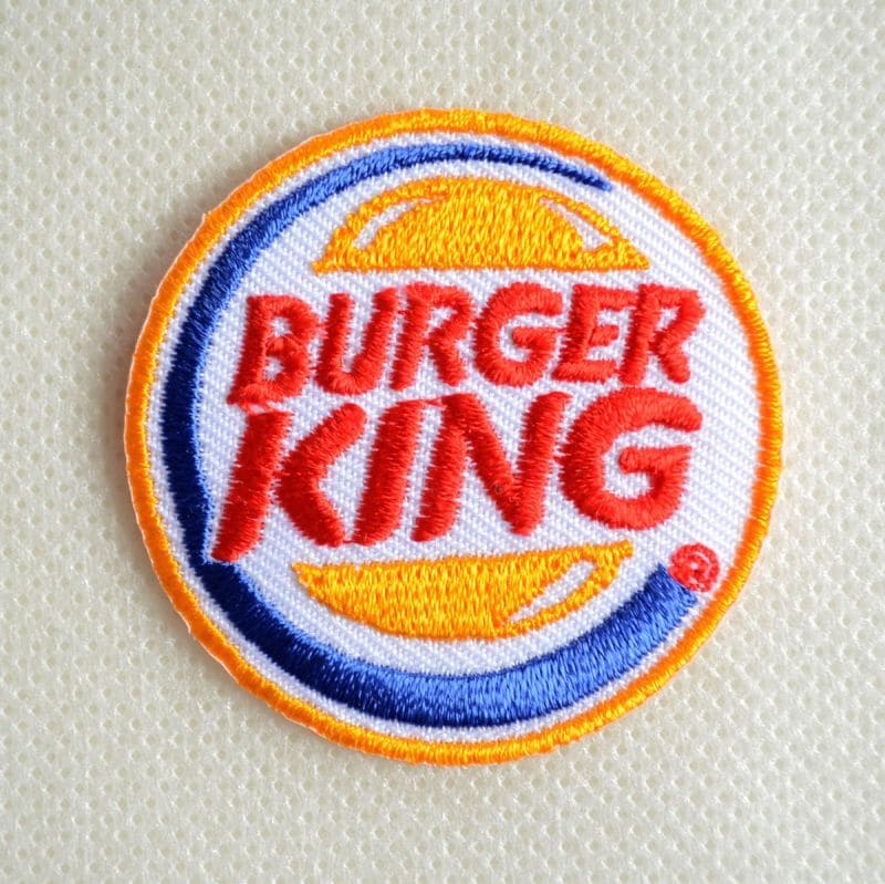 【クーポン配布中】ワッペン Burger King バーガーキング(S) MW-045 ワッペン アイロン ブランド 通販 アップリケ ブレザー シャツ エンブレム アルファベット イニシャル ミリタリー カンパニー 名前 キャラクターのサムネイル