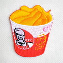 ワッペン ケンタッキーバーレル KFC MW072 ワッペン アイロン ブランド 通販 アップリケ ブレザー シャツ エンブレム アルファベット イニシャル ミリタリー カンパニー 名前 キャラクター