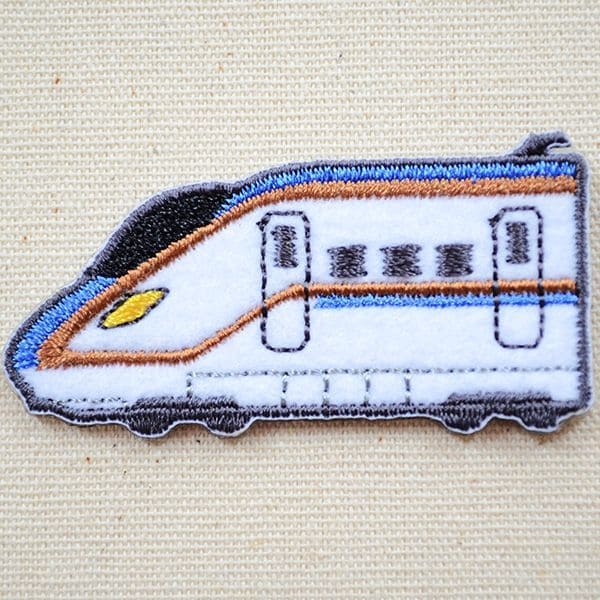鉄道/電車 トレインシールワッペン E7系北陸新幹線 PTR481-PTR934 アイロン アップリケ パッチ アルファベット エンブレム 名前 ミリタリー 車 ディズニー ワッペン