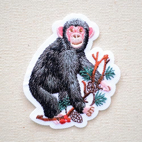 ワッペン サル WB350-23017 ワッペン アイロン ブランド 通販 アップリケ ブレザー シャツ エンブレム ..