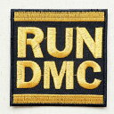 音楽ワッペン RUN DMC MTW-180 アイロン ブランド 通販 アップリケ ブレザー シャツ エンブレム アルファベット イニシャル ミリタリー 音楽