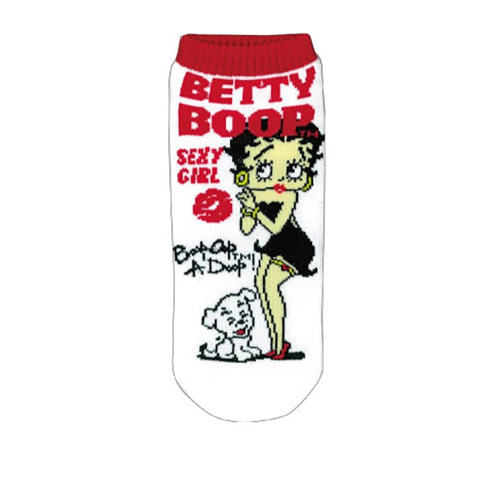 靴下 カワイイレディース アンクルソックス 女性用 SEXY ホワイト ベティーブープ BB003
