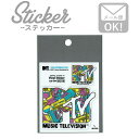 ステッカー シール カワイイ 車 MTV ロゴ LCS344 カセット MUSIC カスタマイズ オリジナル
