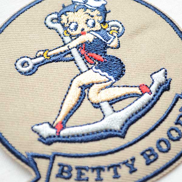 ワッペン ベティブープ Betty Boop(マリン/セーラー) BBW-005 アイロン アップリケ パッチ アルファベット エンブレム 名前 ミリタリー 車 ディズニー ワッペン