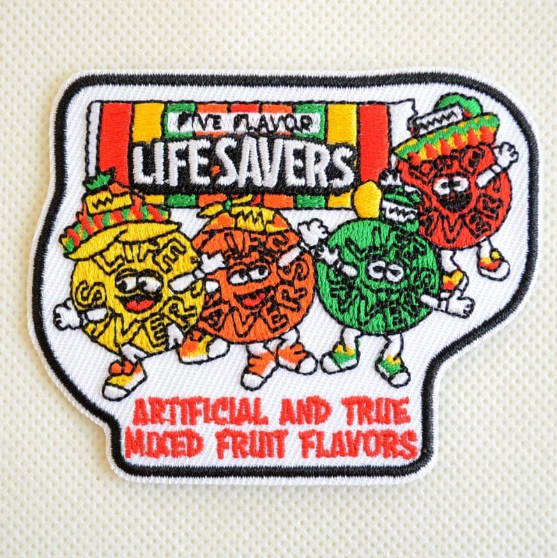 ワッペン LIFE SAVERS ライフセーバーズ キャンディー CANDY ワッペン アイロン ブランド 通販 アップリケ ブレザー シャツ エンブレム アルファベット イニシャル ミリタリー 入園 名前 キャラクター SSS