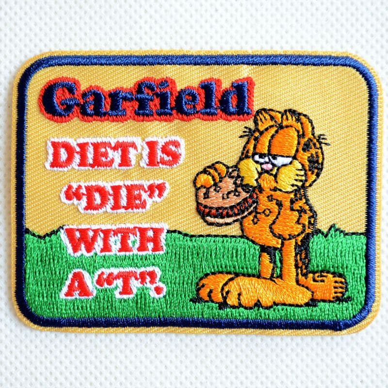 ワッペン ガーフィールド GARFIELD ダイエット GF-00010-6 ワッペン アイロン ブランド 通販 アップリケ ブレザー シャツ エンブレム アルファベット イニシャル ミリタリー カンパニー 名前 キャラクター SSS