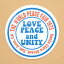 ɥХ󥰥ƥå(S) Love Peace and Unity ۥ磻/֥롼 ߷  ꥫ ɿ JE-S22