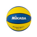 ミカサ(MIKASA) バスケットボール 3号(ジュニア・キッズ向け)ゴム イエロー/ブルー B3JMR-YBL