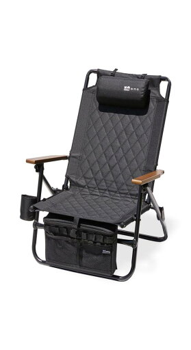 WAQ Reclining Low Chair リクライニングローチェア WAQ-RLC1 折りたたみチェア リクライニングチェア アウトドア 焚き火 アイアン ドリンクホルダー (BLACK(ブラック)) WAQ Reclining Low Chair リクライニングローチェア WAQ-RLC1 折りたたみチェア リクライニングチェア アウトドア 焚き火 アイアン ドリンクホルダー (BLACK(ブラック))