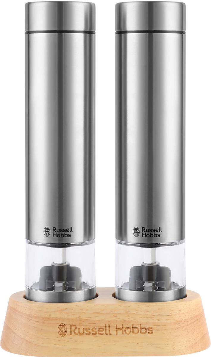 ラッセルホブス 電動ミル ソルト＆ペッパー 岩塩 胡椒 スパイス 粗さ調節可能 ミニ 7935JP