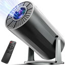 Charmelife プロジェクター 家庭用【18000LM・270°回転・4K対応・Android TV搭載】 プロジェクター 小型 高輝度 天井投影 1080P Wi-Fi6瞬間接続 Bluetooth5.4 HI-FIスピーカー内蔵 短距離投影 自動台形補正 大画面 スタンド一体型 軽量 スマホ/パソコン/PS機/DVD接続可 プレ(2)