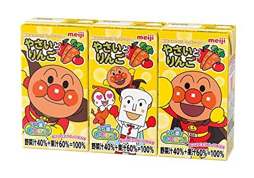 明治それいけ! アンパンマンのやさいとりんご 125ml [紙パック 飲料 常温保存]×36本