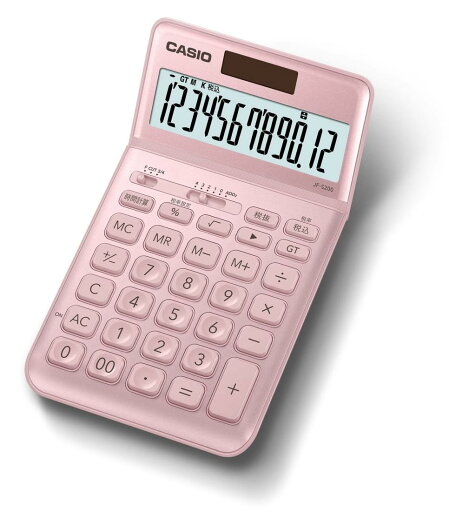 カシオ スタイリッシュ電卓 ライトピンク 12桁 ジャストタイプ JF-S200-PK-N カシオ スタイリッシュ電卓 ライトピンク 12桁 ジャストタイプ JF-S200-PK-N