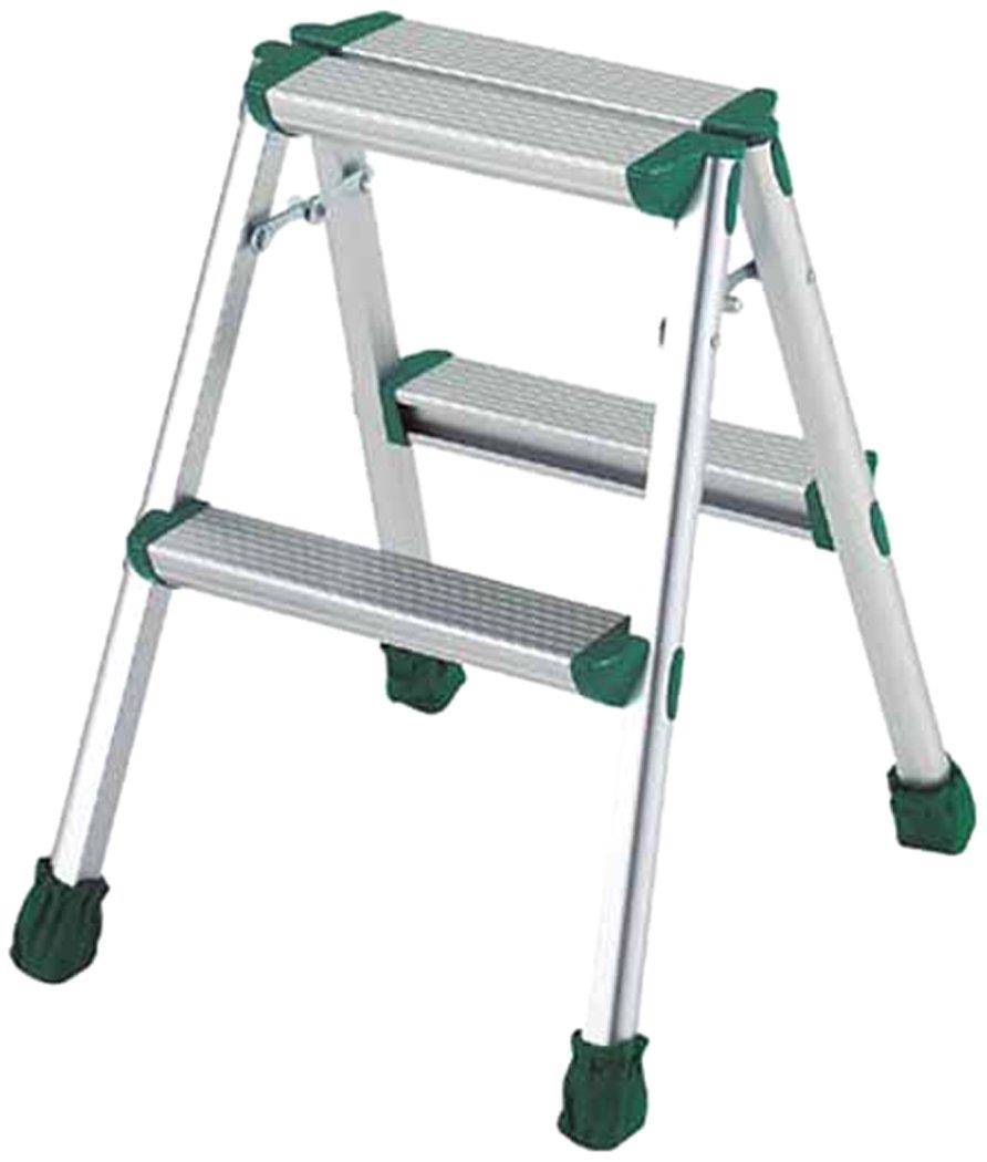 TRUSCO(トラスコ) アルミ製踏台 軽作業用・脚カバー付 2段 TAF-2