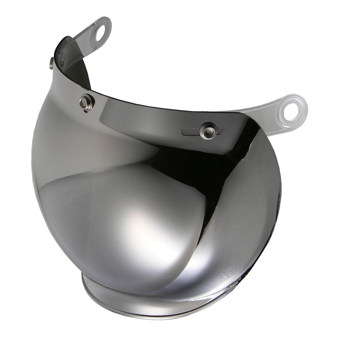 [リード工業] バイク用ヘルメットシールド CR-760 / CR-761 / BC-9 / BC-10 / QP-1 / QP-2用 シルバーミラー UVカット加工 高強度シールド BC-9T